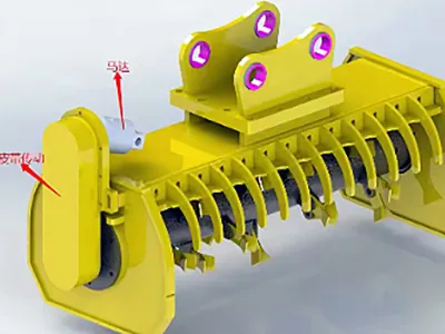 Excavator Lawn Flail Mower Detail Display-4