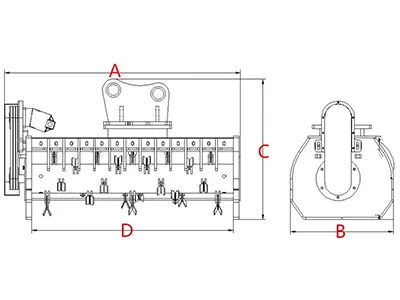 Excavator Lawn Flail Mower Detail Display-7