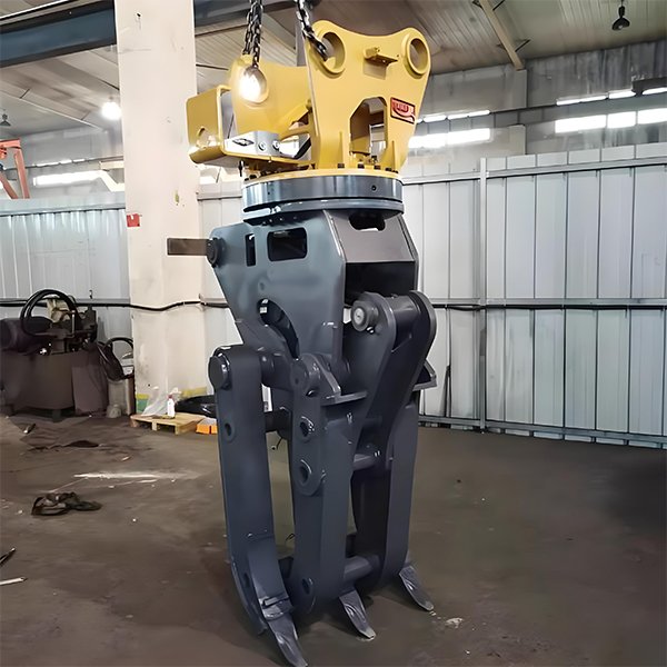 Excavator Hydraulic Steel Single Cylinder Grapple