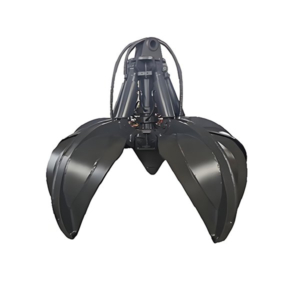 Orange peel grapple for excavator