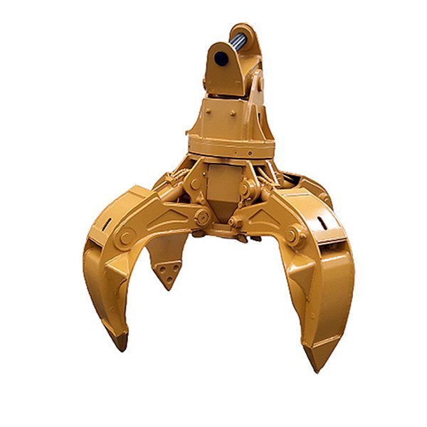 Orange peel grapple for excavator