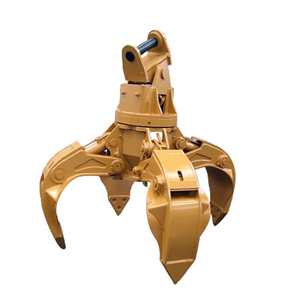Orange peel grapple for excavator